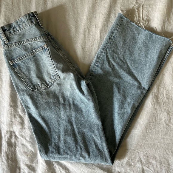 Zara Jeans Zara Full Length Ripped High Rise Wide Leg Jeans Poshmark